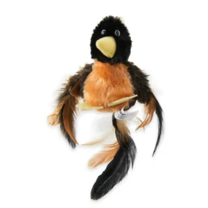 Rockin' Robin Catnip Filled Plush Bird Cat Toy, Multi-Color